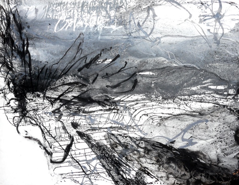 Artwork: Loud was the bird rocked sky