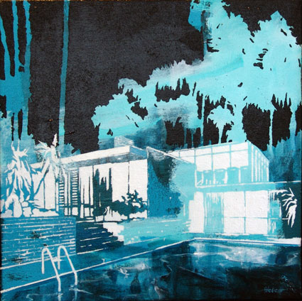 Artwork: BlackBlue Abstract Pool