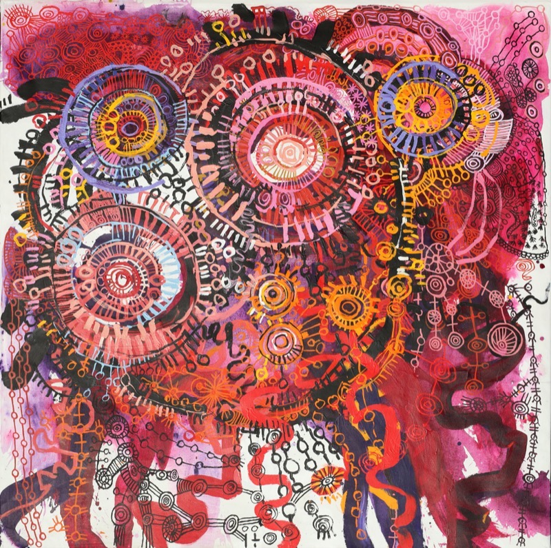 Artwork: 324-21 Tjala tjukurpa – Honey ant story