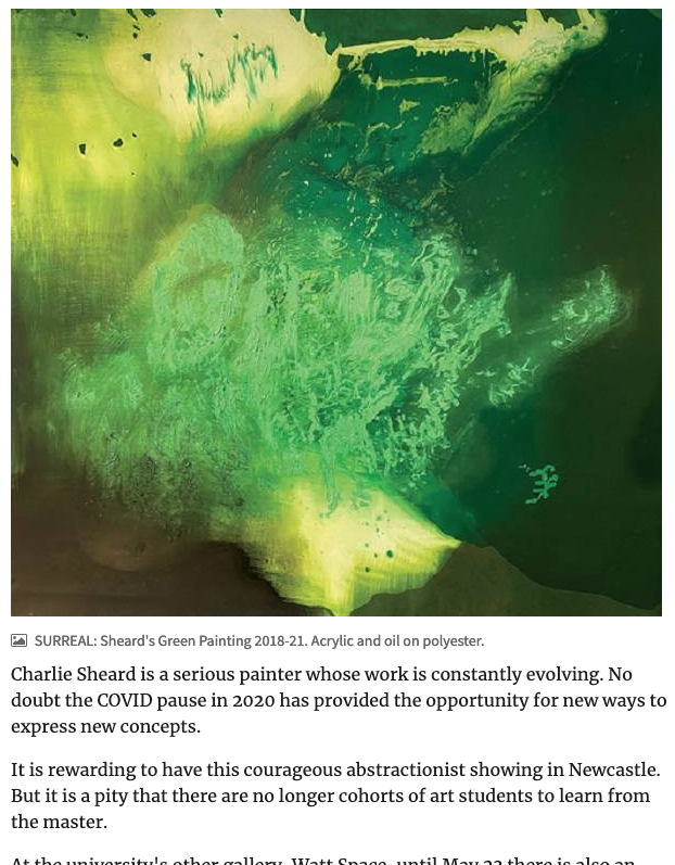 Charlie Sheard exhibition at the University Gallery an abstract delight
