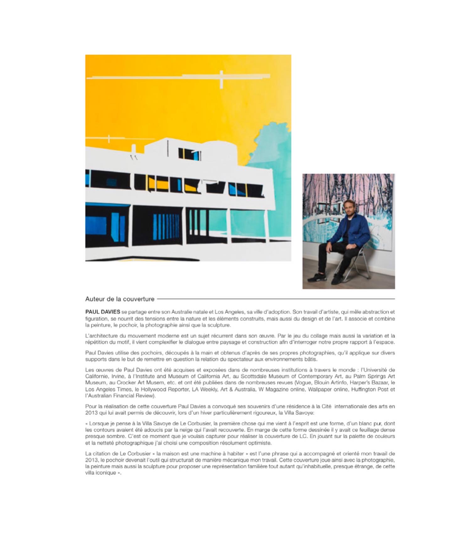 Paul Davies artwork covers LC. Revue de recherches sur Le Corbusie