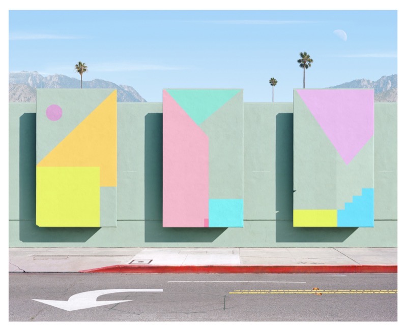 Artwork: Three Panels Palm Springs