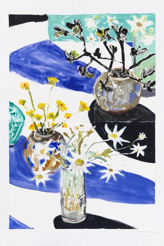 Artwork: Blue Green Still Life diptych