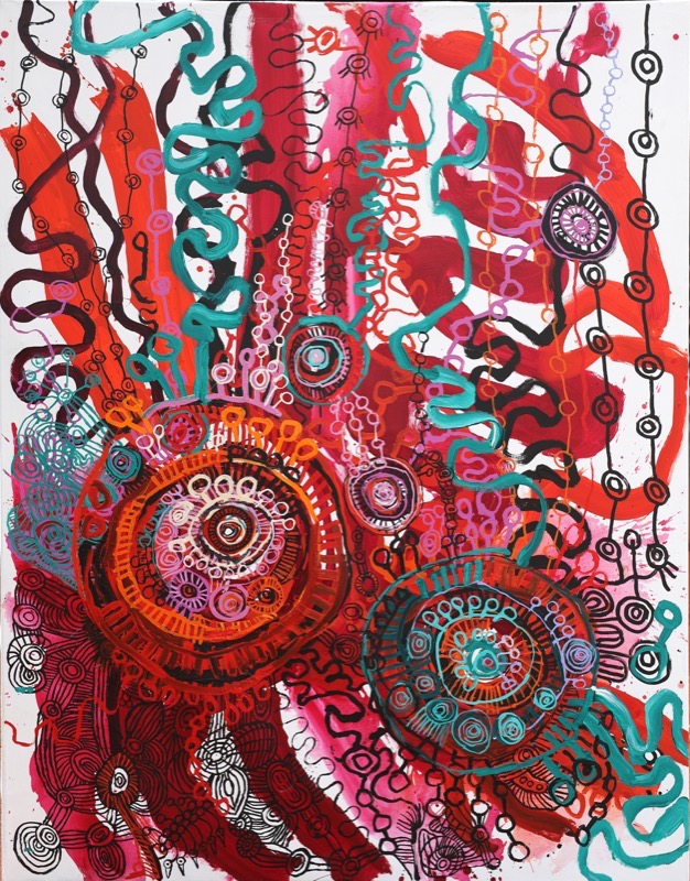 Artwork: Tjala tjukurpa Honey Ant Story