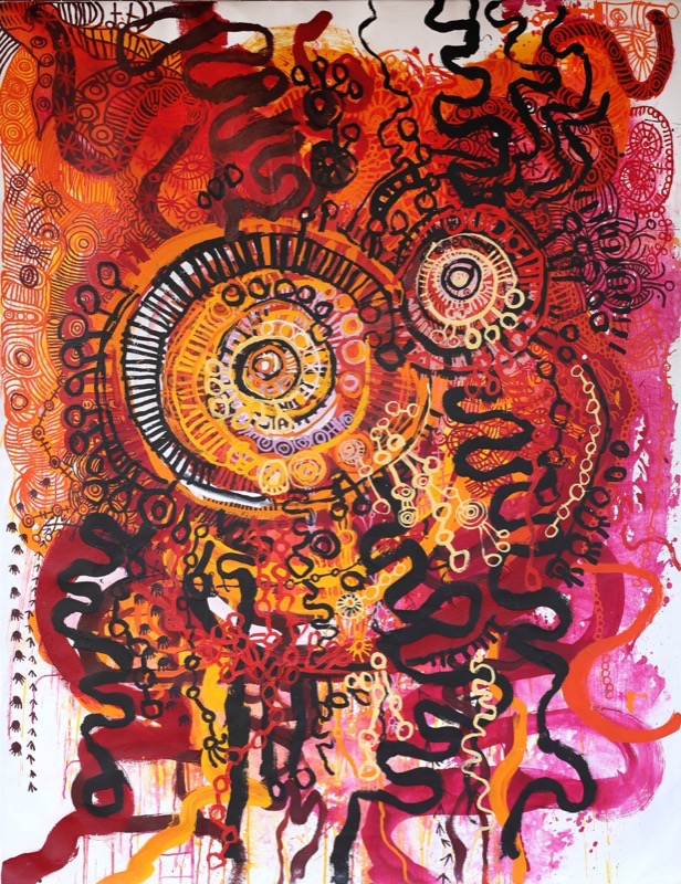 Artwork: Tjala tjukurpa Honey Ant Story