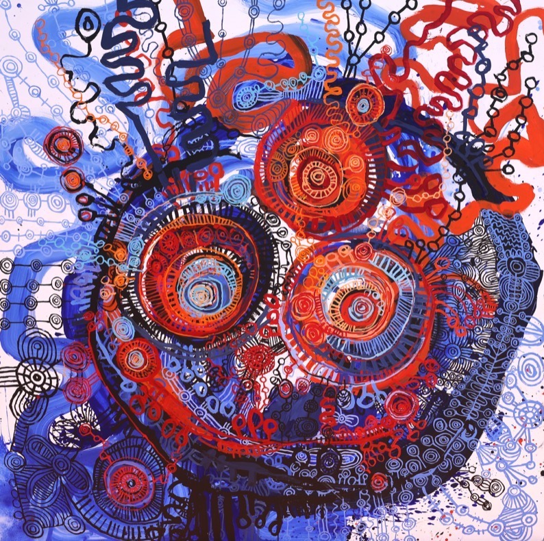 Artwork: Tjala tjukurpa Honey Ant Story