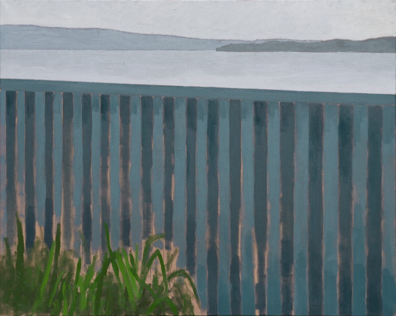 Artwork: Blue fence
