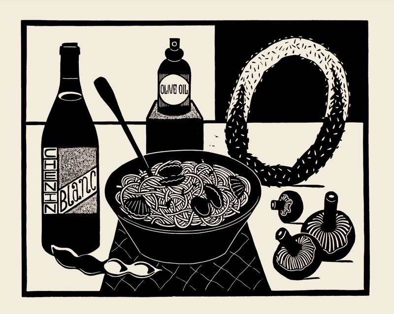 Artwork: Clams and Chenin