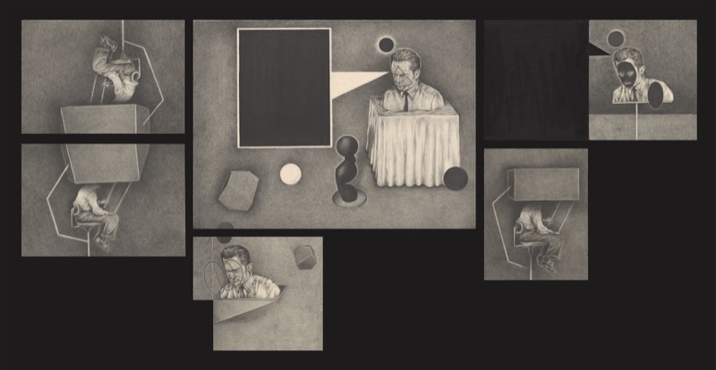 Artwork: Illustrations for a comic strip about the absurd separation anxiety