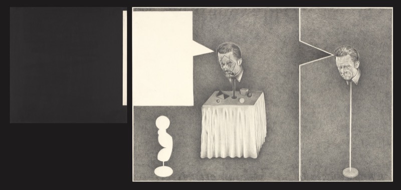 Artwork: Illustrations for a comic strip about the absurd be still