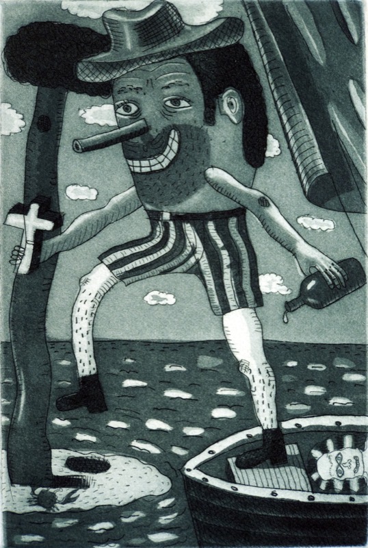 Artwork: Drunk settler