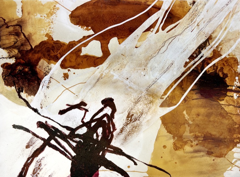 Artwork: Flying over desert swells