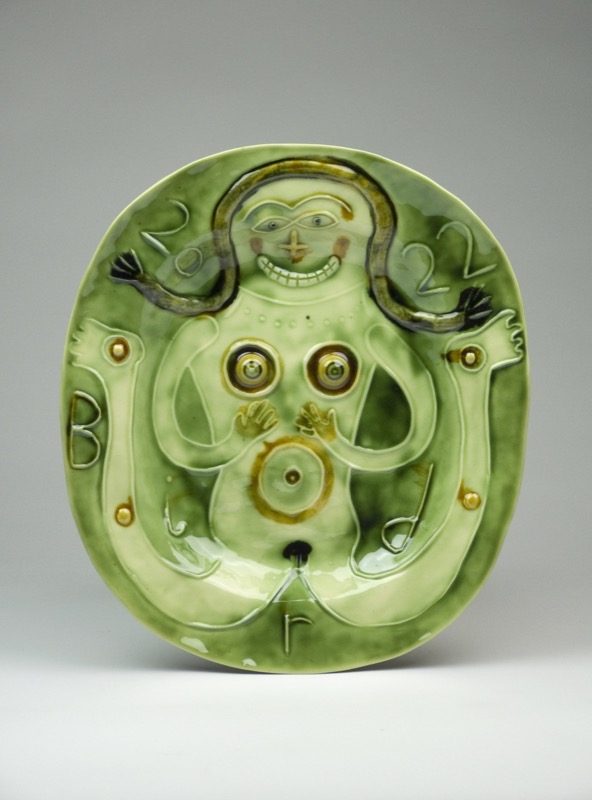 Artwork: Woman on a trampoline