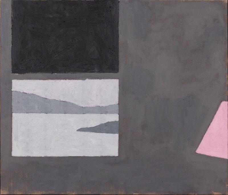 Artwork: Window and pink lampshade