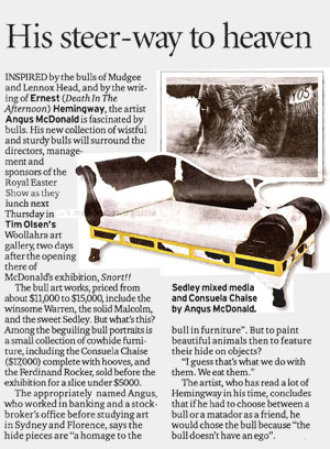 His steer-way to heaven