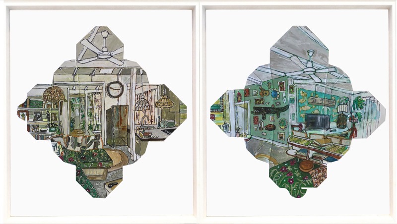 Artwork: The Artists Nook FNQ diptych