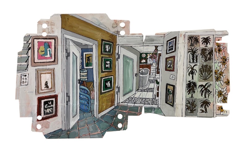 Artwork: Bathroom The Artists Cottage