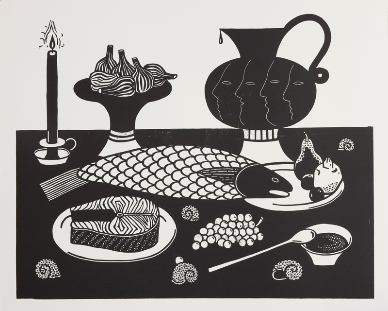 Artwork: Fish market Paris