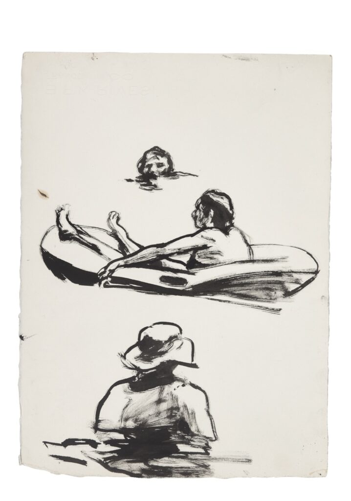 Artwork: River figures hat and dinghy