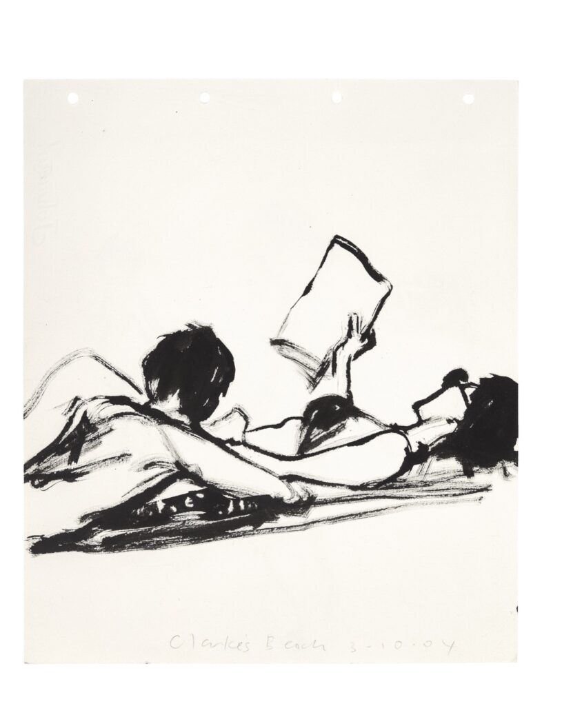 Artwork: Clarkes Beach two figures book