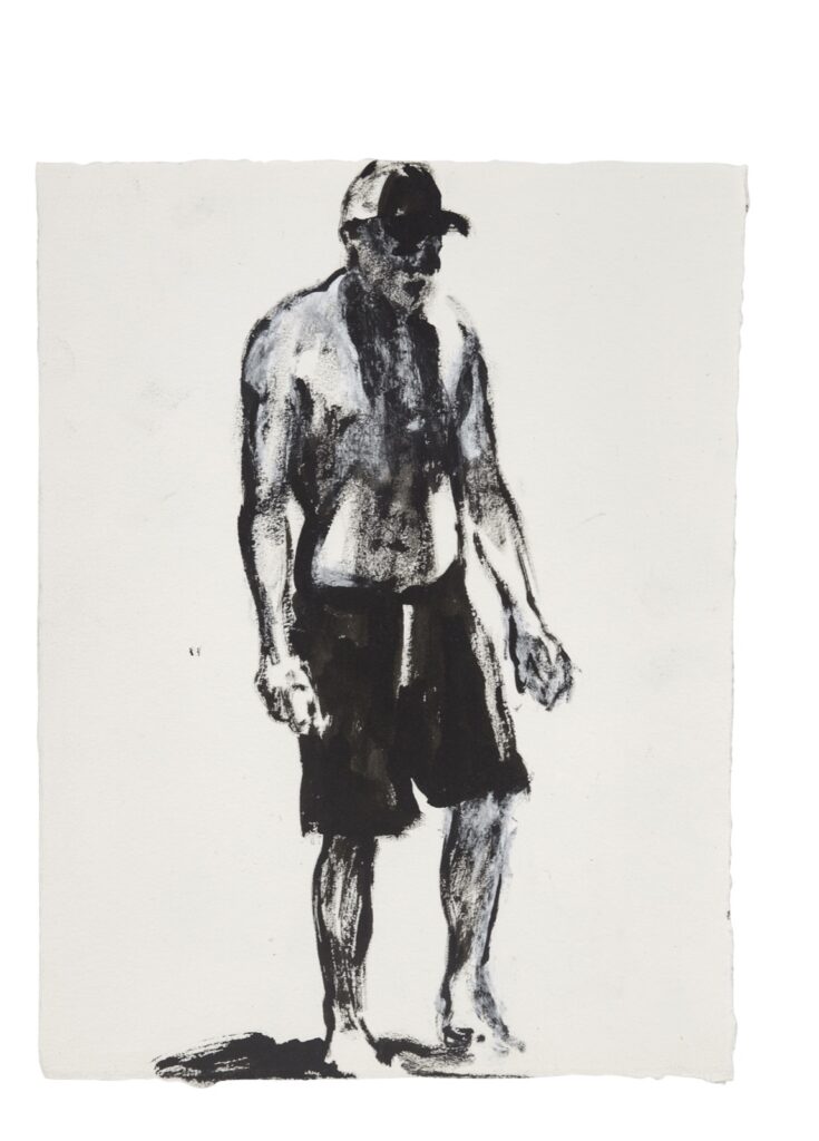 Artwork: Untitled Beach figure boardshorts cap