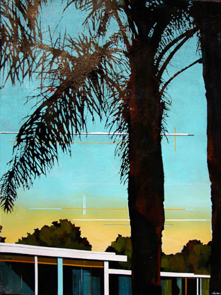 Artwork: South Coast Palms Sunset Cropped