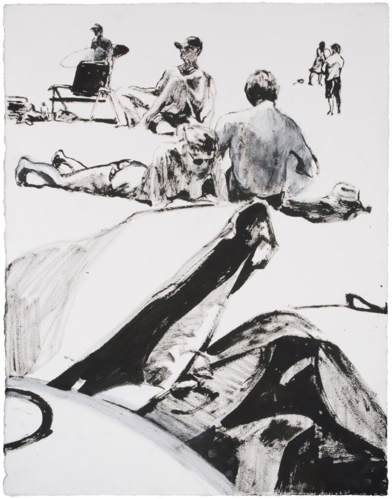 Artwork: Board bag and figures