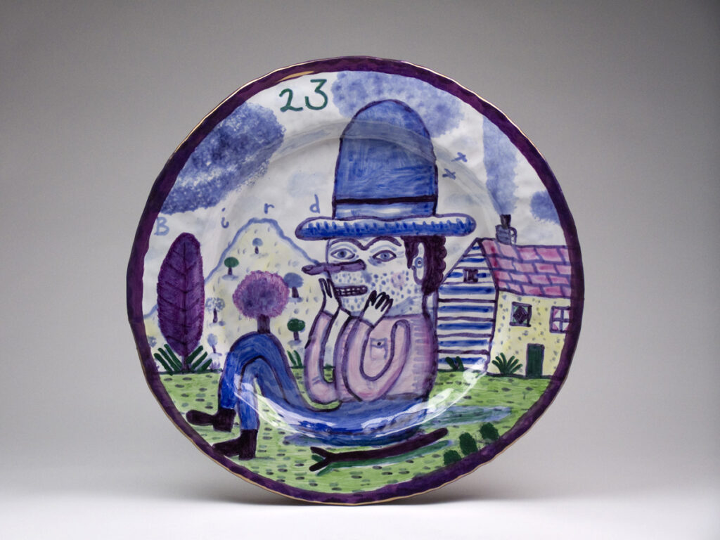 Artwork: Man by a Mountain