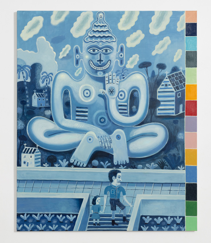 Artwork: Visit to a buddhist temple Hua Hin