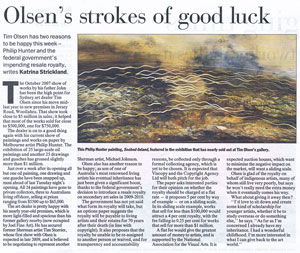 Olsen's strokes of good luck