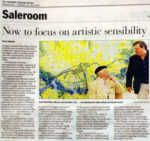 Now to focus on artistic sensibility