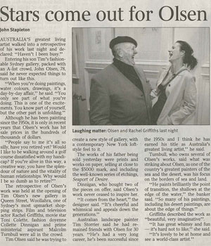 Stars come out for Olsen