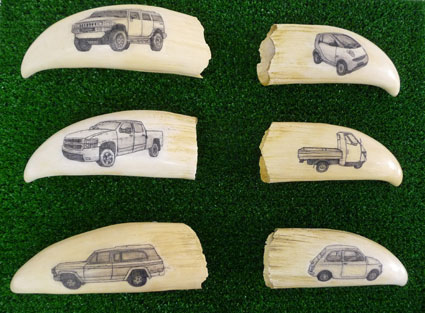 Artwork: Big American Cars Small European Cars