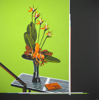 Artwork: Still Life Green Background