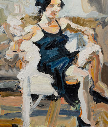 Artwork: Woman in a Black Slip
