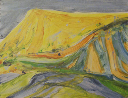 Artwork: Widows Waterhole Evening Simpson Desert