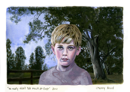 Artwork: He really didnt talk much at first