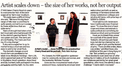 Artist scales down – the size of her works, not her output