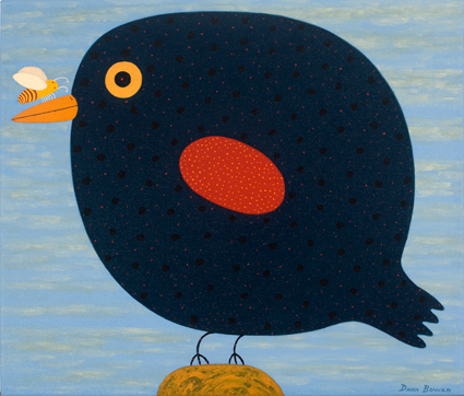 Artwork: Plover Watching Bulbous Bee