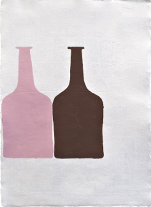 Artwork: Study pink and brown bottles