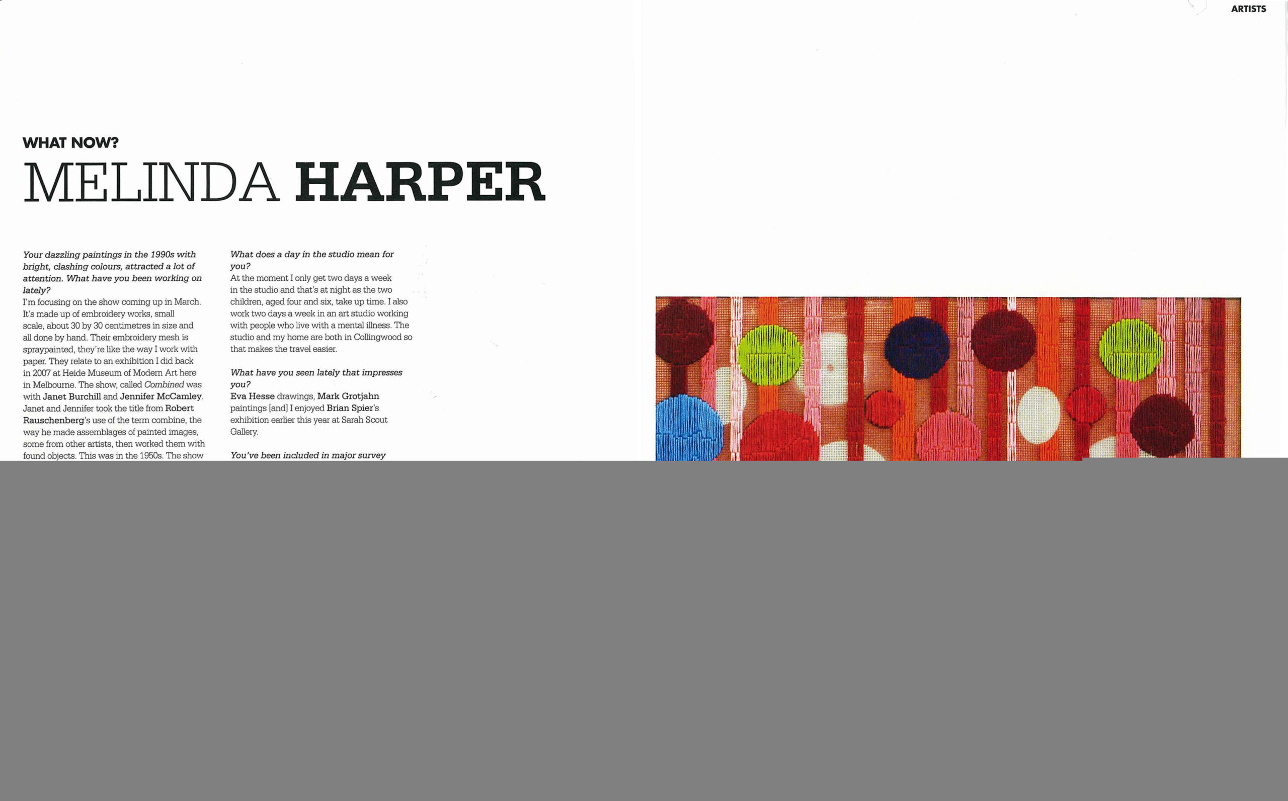 What Now? Melinda Harper