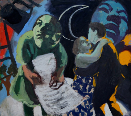 Artwork: Artist and Opera with Paper Moon