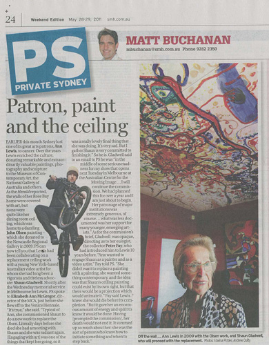 Patron, paint and the ceiling