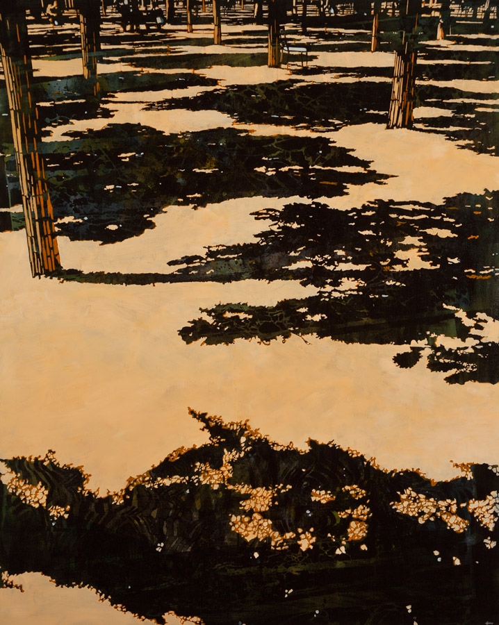 Artwork: Luxembourg Gardens Looking Down Peach