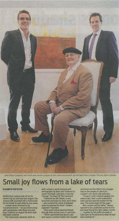 Small joy flows from a lake of tears