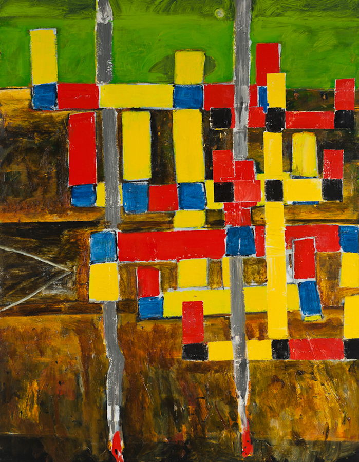 Artwork: Johns Bay Red Yellow and Blue