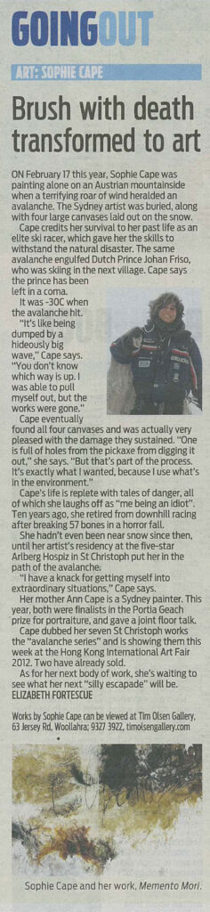 Brush with death transformed to art