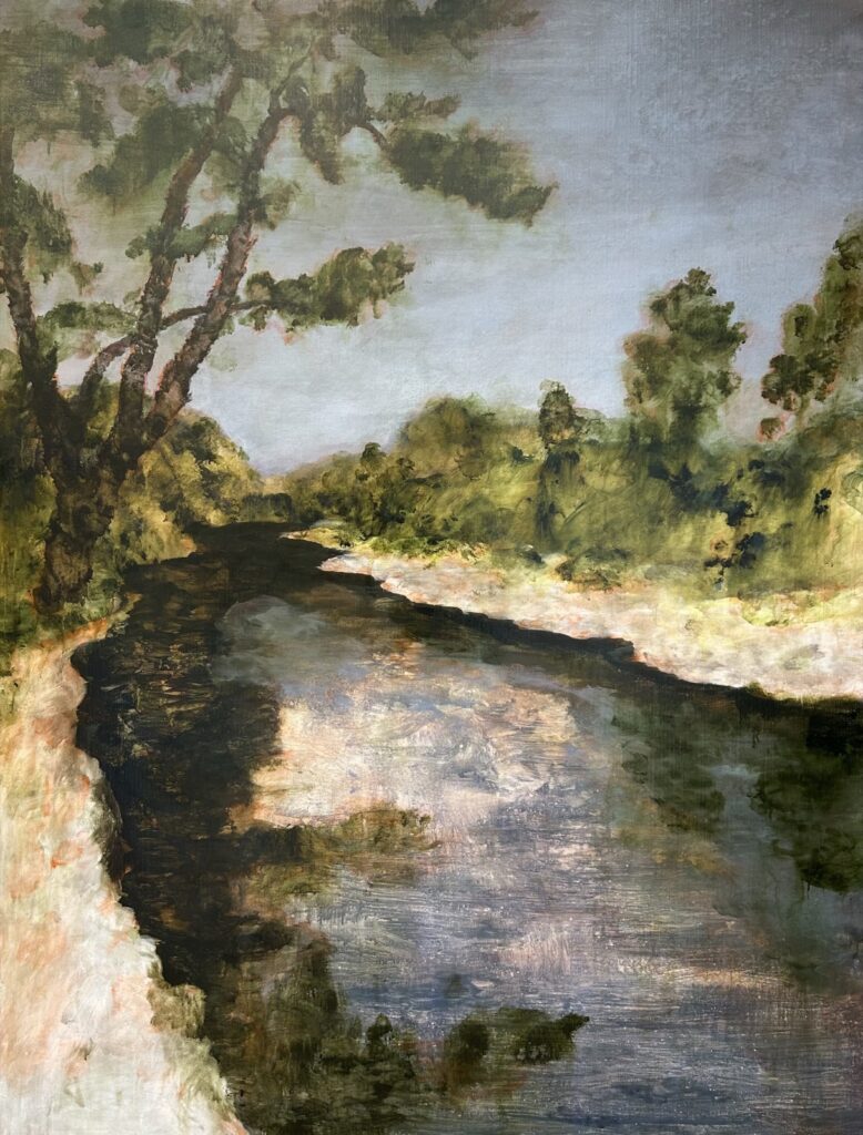 Artwork: Riverbank below the Studio
