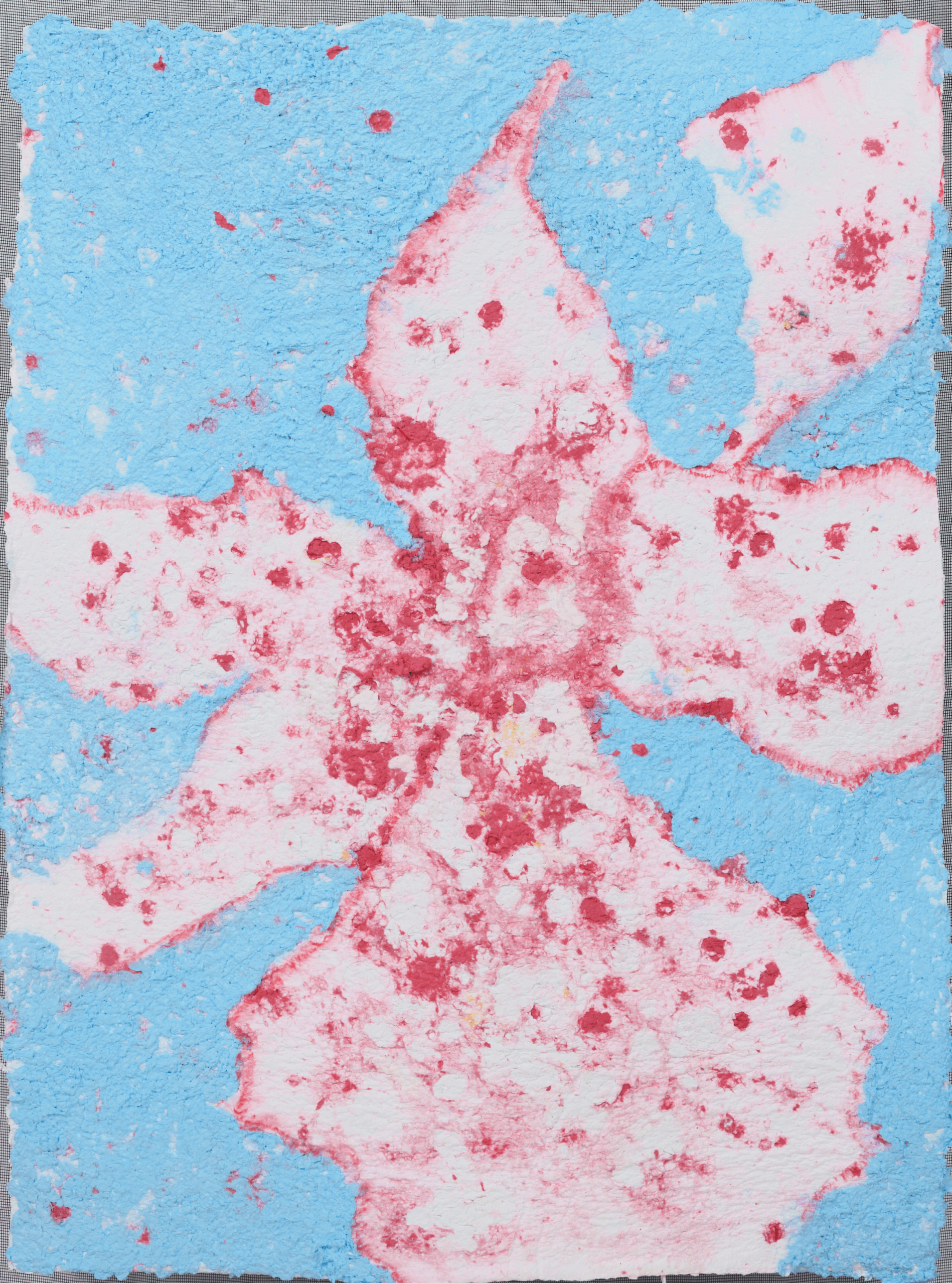 Artwork: My father’s orchid flower, blue #2