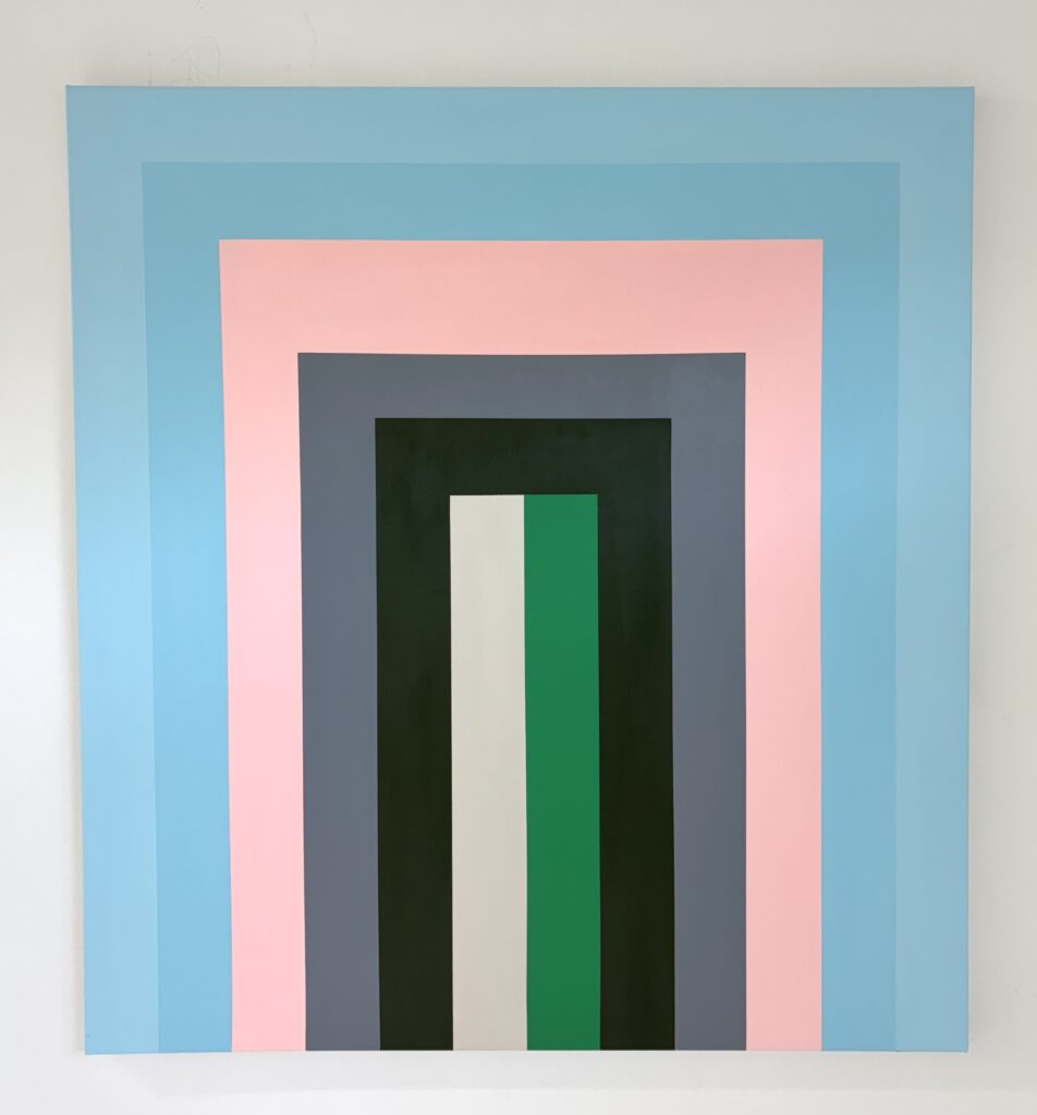 I had to destroy it to find who it really was 130x120cm